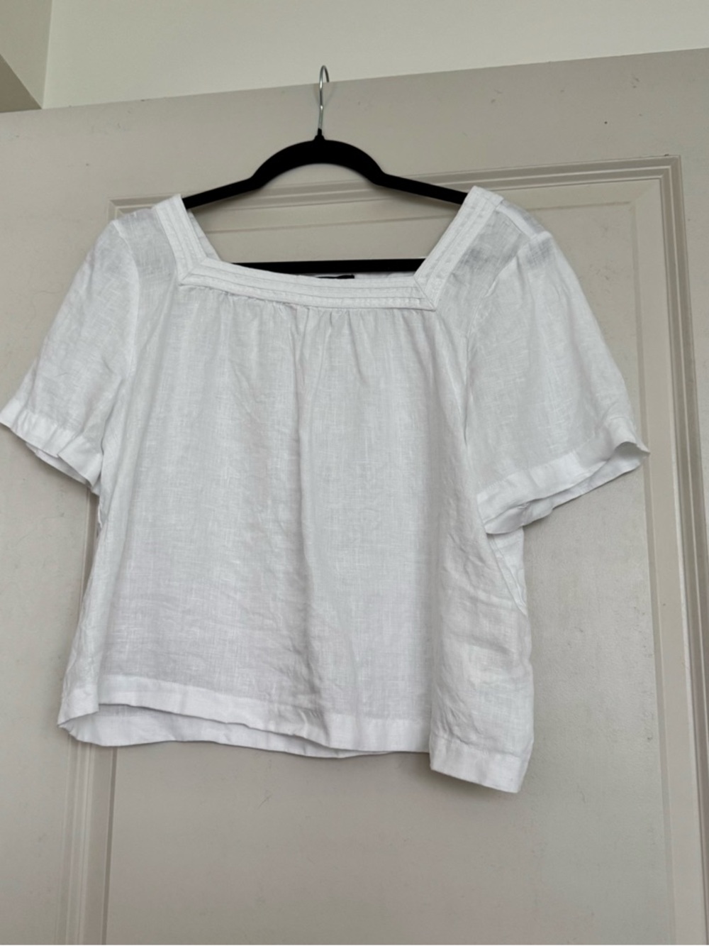 Quince Linen Square Neck Top